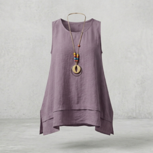 Blusa picos y collar en varios colores para mujer de Lola y Cata